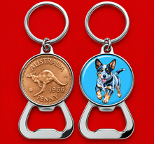 1966 Australian Penny Bottle Opener Keyring - 60th Birthday - Gift Boxed