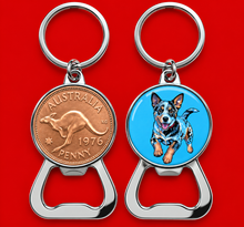 1976 Australian Penny Bottle Opener Keyring - 50th Birthday - Gift Boxed