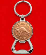 1996 Australian Penny Bottle Opener Keyring - 30th Birthday - Gift Boxed