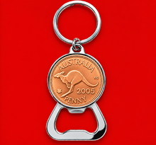 2005 Australian Penny Bottle Opener Keyring - 21st Birthday - Gift Boxed