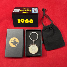 59th Birthday or Anniversary Gift - 1966 Australian Round Fifty Cent Coin Keyring