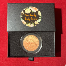 2025 Personalised Newborn Baby Keepsake Lucky Penny Coin. Presented in a stylish Gift Box.