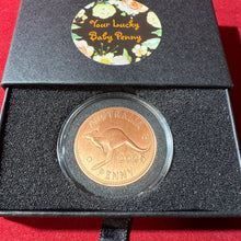 2025 Personalised Newborn Baby Keepsake Lucky Penny Coin. Presented in a stylish Gift Box.