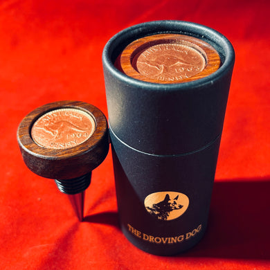 1935 Australian Jarrah Penny Wine Stopper. 90th Birthday or Anniversary Gift. Presented in a stylish Gift Box.