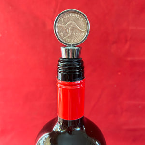 Australian Penny Wine Stopper. Perfect Birthday or Anniversary Gift. Presented in a stylish Gift Box. Many years available.