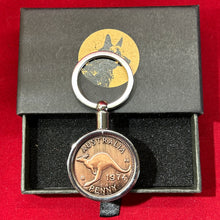1945 - Australian Penny Keyring. 80th Birthday, Anniversary, Gift. Presented in Gift Box.