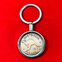 1945 - Australian Penny Keyring. 80th Birthday, Anniversary, Gift. Presented in Gift Box.
