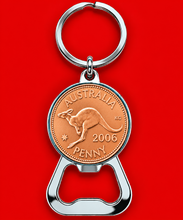 2006 Australian Penny Bottle Opener Keyring - 20th Birthday - Gift Boxed