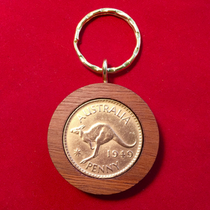 1919 Jarrah Penny Keyring