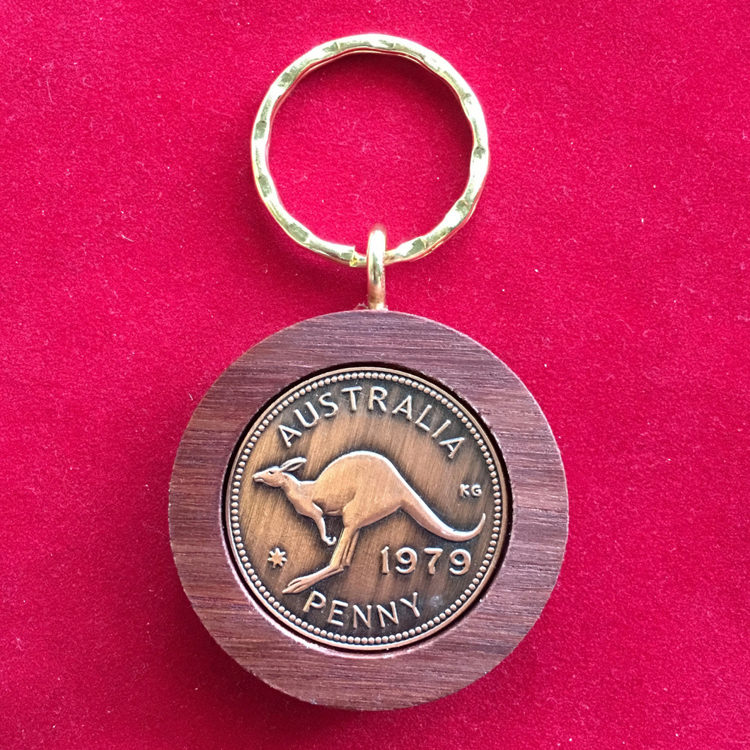 1979 Jarrah Penny Keyring